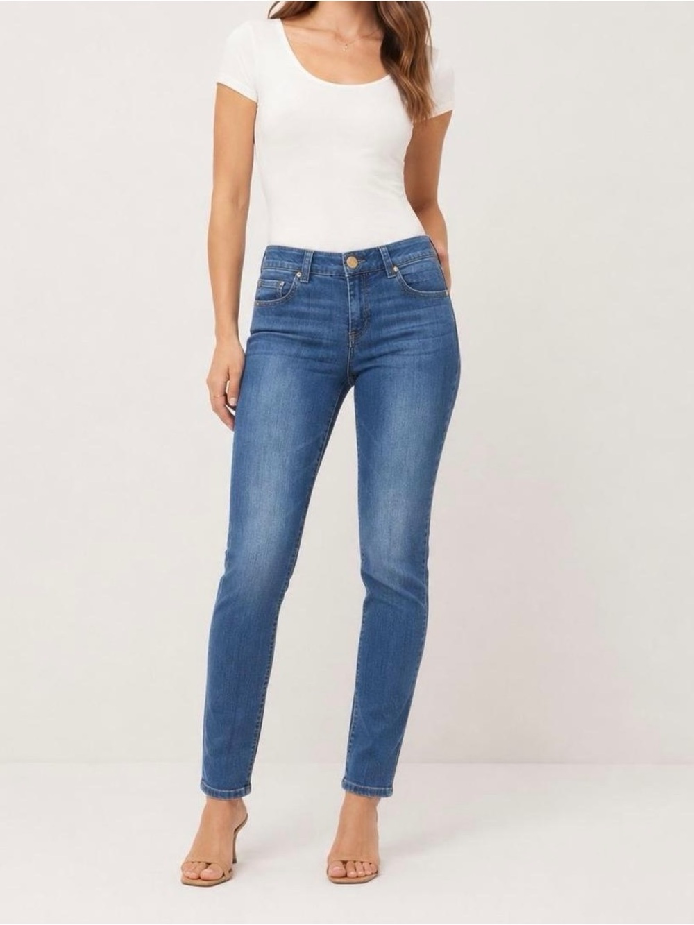 Democracy Ab Technology Stretch Skinny Jeans Blue — Size 8